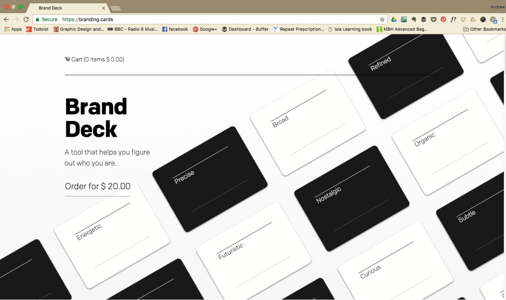 The Brand Deck website